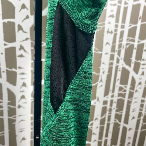 Fila Mens Green & Black Vented Back Workout T-Shirt sz S - Picture 4 of 8